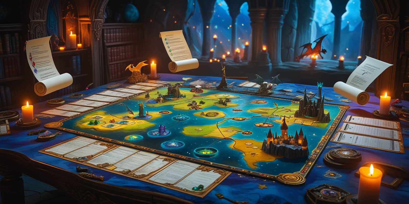 Jogos tabuleiro em ação